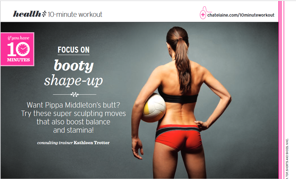 Chatelaine Article: Booty Shape-up