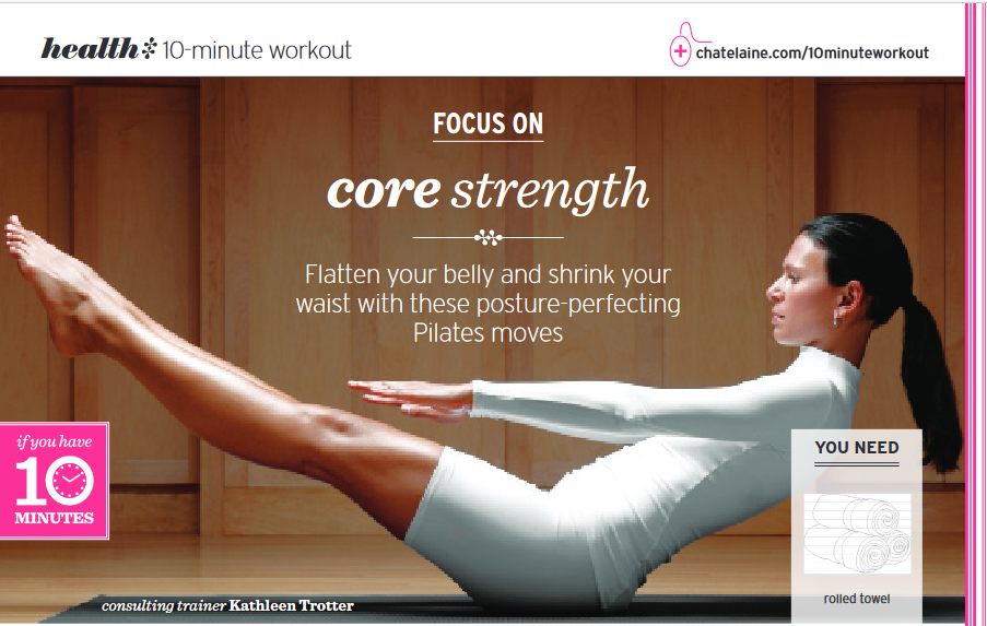 Chatelaine Article: Focus on Core Strength