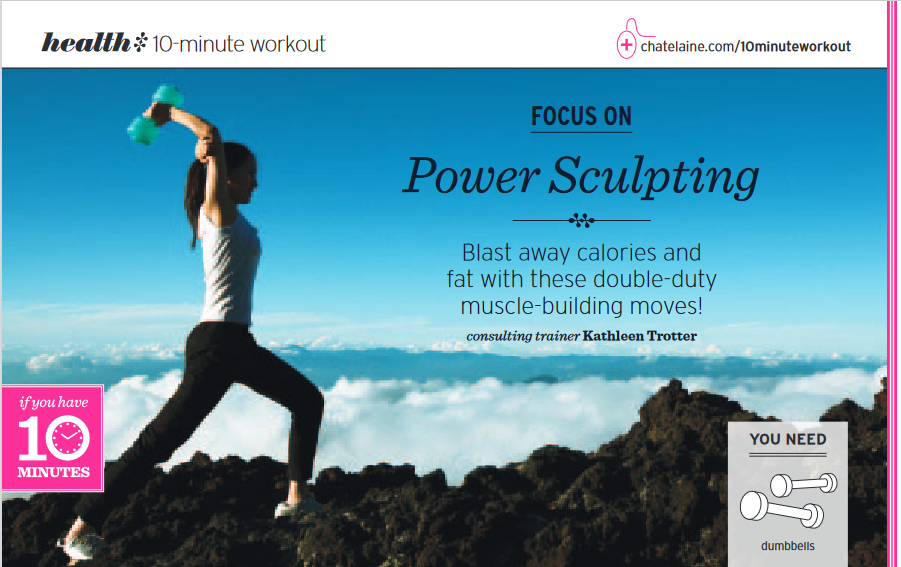 Chatelaine Article: Power Sculpting